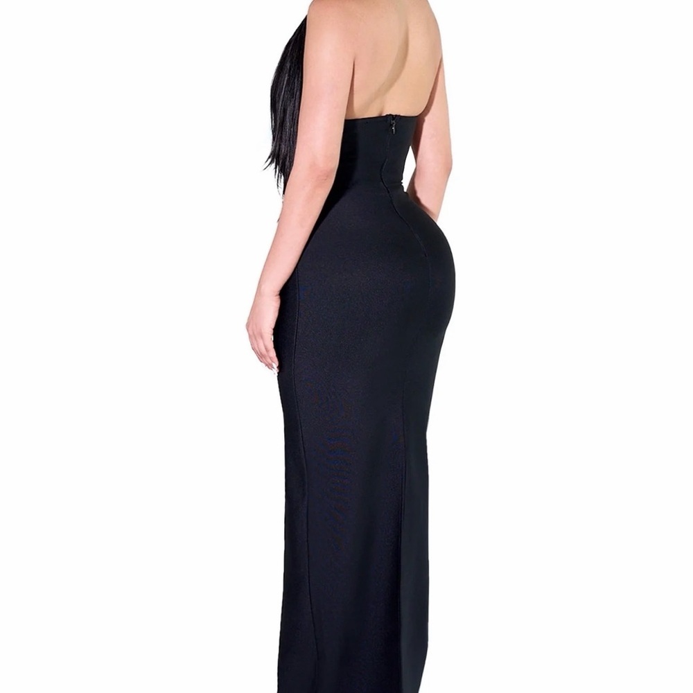 YG collection Gianna Halter Black Dress - Picture 2 of 3